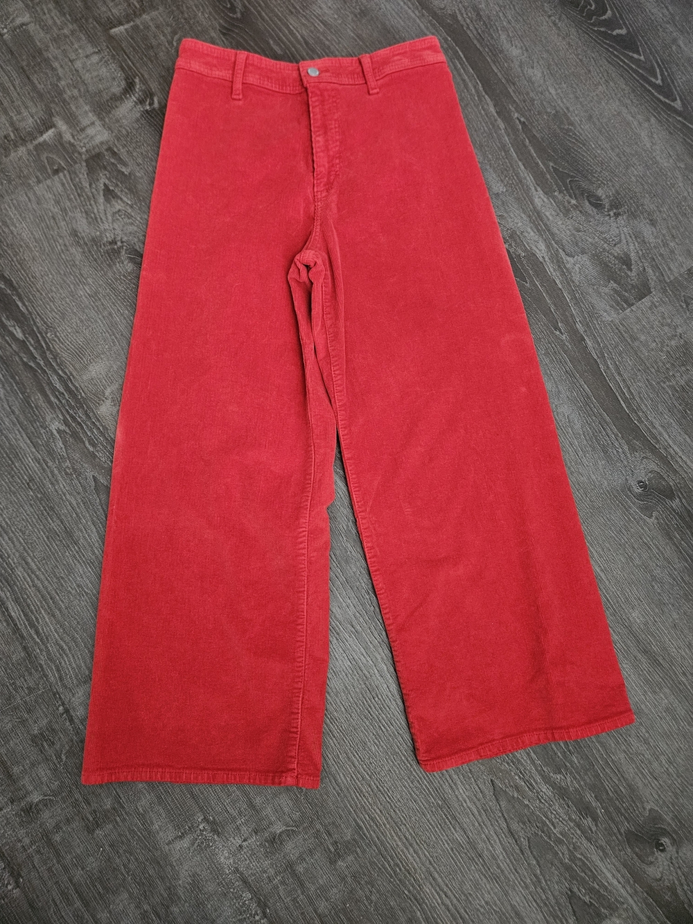 Universal Thread Corduroy Pants Women's Size 8R Sailor Wide Leg Red Indie Y2K
